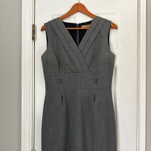 Alex Marie Charcoal Gray Midi Dress
